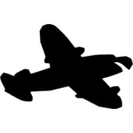 תמונת צללית מטוס