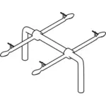 Ilustración de vector de balancín