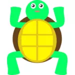 Obraz wektor zielony żółw