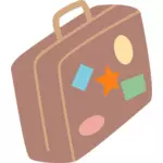 Valise avec timbres