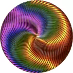 Glanzende vortex in kleuren