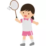 Badminton dívka