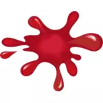 Splat peinture rouge