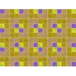 Purpurfargede og gule flis mønster