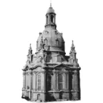 Дрезден церковь в черно-белом