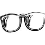 Wektorowa naszkicowanych okulary