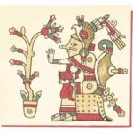 Vector de la imagen Códice Azteca