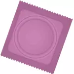Rosa kondom paketet