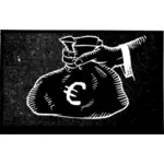 Icono del efectivo del euro