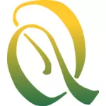 Q 黄色と緑の文字