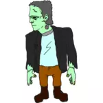 Vihreä zombi puvussa
