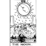 Månen tarot-kort