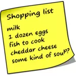 Shopping list