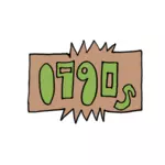 1990er Jahre Logo-Symbol