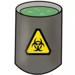 Residuos tóxicos en un barril