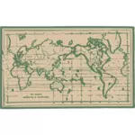 Antiguo mapa del mundo