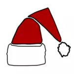 Weihnachtsmann Hut rot und weiß