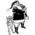 Weihnachtsmann und Elf