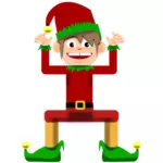 Arte de clipe de elfo de Natal