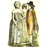 17. Jahrhundert-Kleid