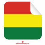 Пилинг наклейка флаг Боливии