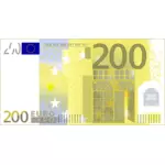 Twee honderd Euro Opmerking vector illustraties