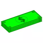 בתמונה וקטורית שטרות של דולר