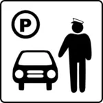 Векторные иконки для автомобилей парковка охраняемая