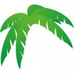 Palmeira de folhas ilustração vetorial