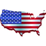 Mapa 3D Ameriky