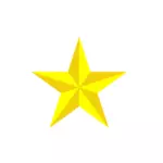 Dekoracyjne żółtą gwiazdkę