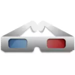 3D نظارات ناقلات القصاصة الفنية