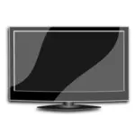 Плоский телевизор векторное изображение