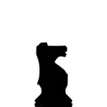 silhouette de vecteur pour le morceau d’échecs
