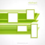 Abstrakt rektangel med grønne rammer