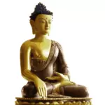 صورة متجهة لتماثيل بوذا الذهبي