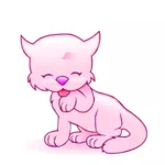 Roze kat