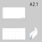 2.1 tamanho desenhos técnicos papel modelo vector clip-art