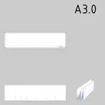 A3.0 בגודל של שרטוטים טכניים נייר בתבנית גרפיקה וקטורית