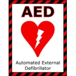 AED tecken