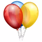 Färg ballonger vektor illustration
