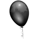 Černý balónek vektorové kreslení