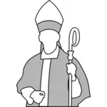 Векторный рисунок из христианского епископа