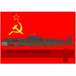Ryska ubåten vektorritning
