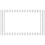 Векторная иллюстрация ASCII пузырь границы