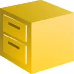 Filing cabinet vector image