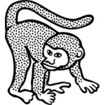 صورة متجهة لقرد متقطع
