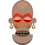 Afrikaans masker Vector kunst