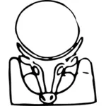 Голова быка с землей подписать иллюстрации