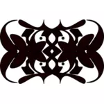 Vector de la imagen de adorno tribal simétrico